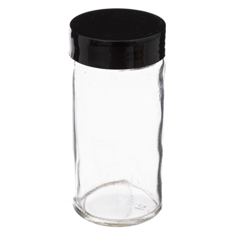 Support à épices rotatif noir 16 pots en verre - Salt&Pepper