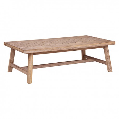 Table basse en bois d'acacia AERIS - Bois beige
