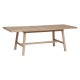 Table à manger extensible en bois d'acacia 180-220cm AERIS - Bois beige