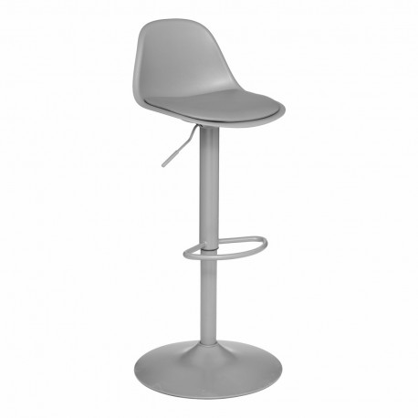 Chaise de bar ajustable H103cm AIKO - Gris clair