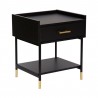 Table de chevet TEDY, SUBLIMA - Noir