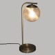 Lampe en métal et abat-jour en verre H45cm MIDNIGHT GARDEN - Doré