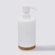 Distributeur de savon en polyrésine MODERN COLOR - Blanc