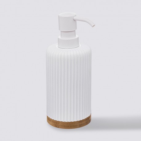 Distributeur de savon en polyrésine MODERN COLOR - Blanc