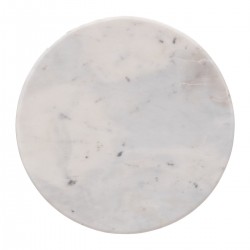 Assiette de présentation en marbre D30cm SUBLIMA - Blanc