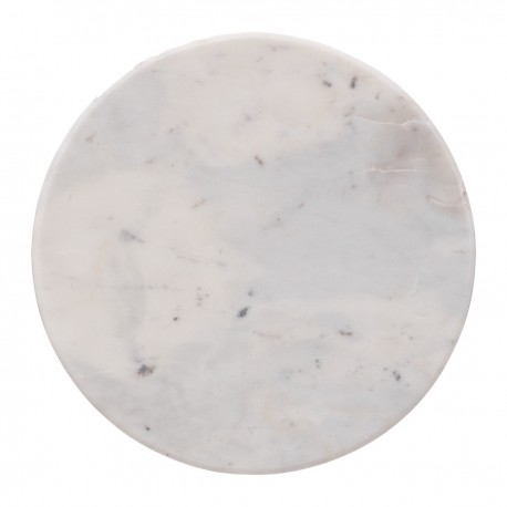 Assiette de présentation en marbre D30cm SUBLIMA - Blanc