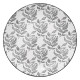 Assiette plate en porcelaine D27cm EVA - Noir et blanc