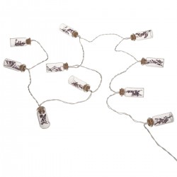 Guirlande lumineuse à fleurs 10 ampoules LED L165cm MIDNIGHT GARDEN - Blanc chaud