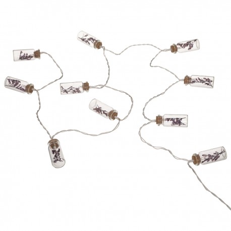 Guirlande lumineuse à fleurs 10 ampoules LED L165cm MIDNIGHT GARDEN - Blanc chaud