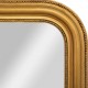 Miroir arrondi en bois 104X74cm ADELE - Doré