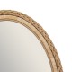Miroir ovale en rotin 50X70cm LOUMARIN - Naturel