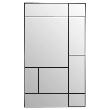Miroir en métal 97X167cm MACHA - Noir
