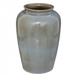 Vase en céramique H30cm SEA VIEW - Bleu gris