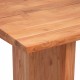 Table à dîner en bois d'acacia 180X90cm OSCAR - Beige moyen