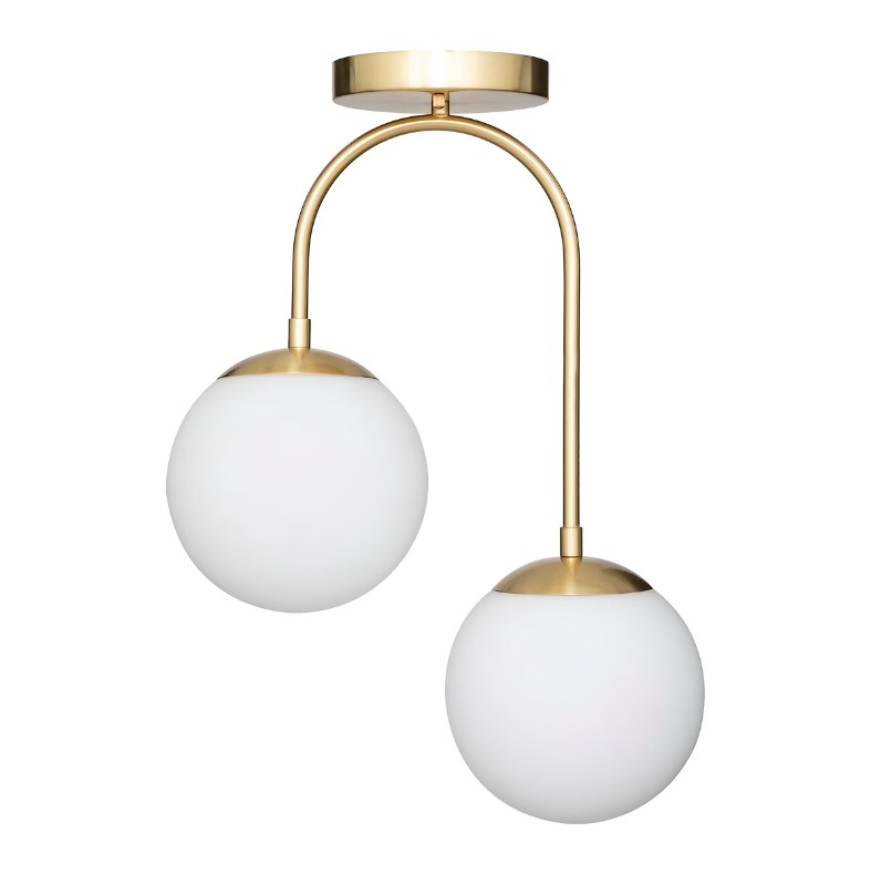 Lampe boule à poser H43cm DRIS - Doré - Veo shop