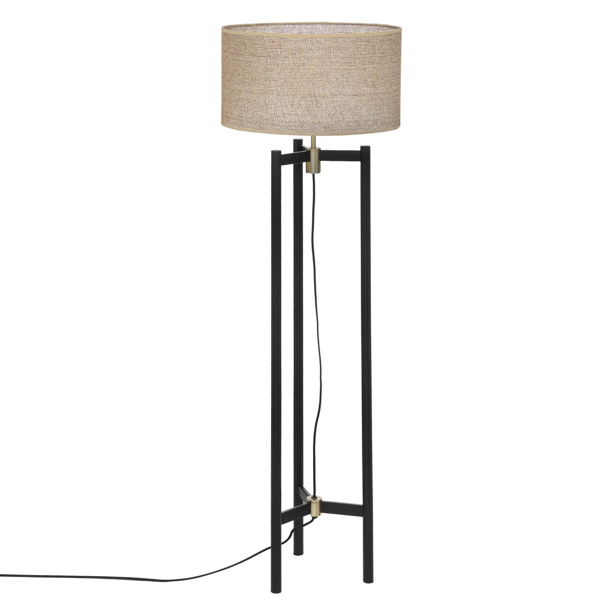 Lampe trépied H54cm FIBI - Noir doré - Veo shop