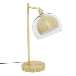 Lampe en verre et métal H48cm DOLCE RIVIERA - Doré