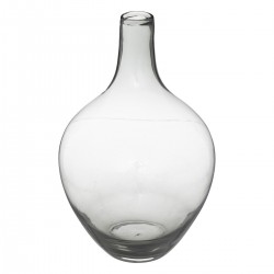 Vase en verre H38,5cm - Gris