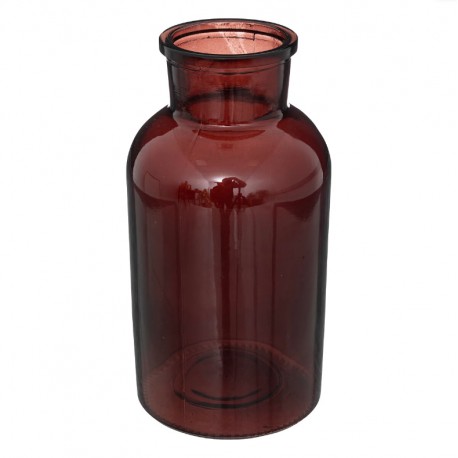 Vase en verre H20cm BOTANIC FACTORY - Marron
