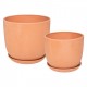 Lot de 2 vases en terre cuite SO COSY - Terracotta