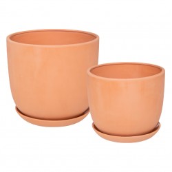 Lot de 2 vases en terre cuite SO COSY - Terracotta