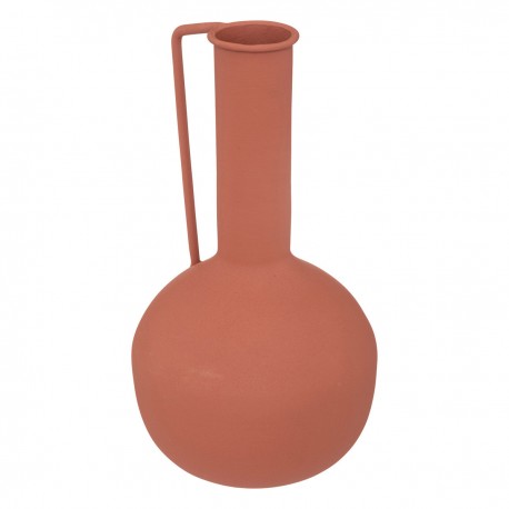 Vase avec anse en métal H25cm - Terracotta