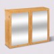 Meuble haut double en bambou avec miroir LAB'nMODUL - Bambou