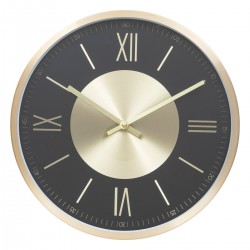 Horloge en aluminium D30cm ARIANA - Doré