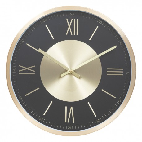 Horloge en aluminium D30cm ARIANA - Doré