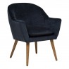 Fauteuil en chenille SINEL - Bleu encre