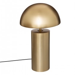 Lampe champignon en métal H50cm - Doré