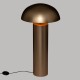 Lampadaire champignon en métal H100cm - Doré