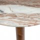 Table basse en marbre et manguier COPPA - Beige