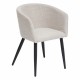 Fauteuil dîner en tissu MARLO - Beige