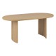 Table à manger 180X90cm LOUSADA - Beige acacia blanchi