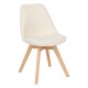 Chaise en bouclette BAYA - Blanc