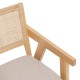 Fauteuil cannage en bois KOLIA - Naturel