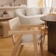 Fauteuil cannage en bois KOLIA - Naturel