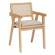 Fauteuil cannage en bois KOLIA - Naturel