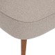 Fauteuil en tissu chevron GARY - Beige