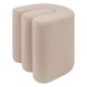 Pouf en velours BOLAN - Beige