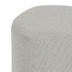 Pouf galet en bouclette ESTRIA - Gris