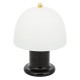 Lampe champignon en verre LED H21cm RICK - Noir