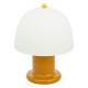 Lampe champignon en verre LED H21cm RICK - Jaune