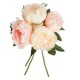 Bouquet 4 pivoines 30cm BELY - Rose