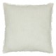 Coussin déhoussable nid d'abeille 45X45cm WIDDY - Blanc ivoire