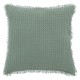 Coussin déhoussable nid d'abeille 45X45cm WIDDY - Vert céladon