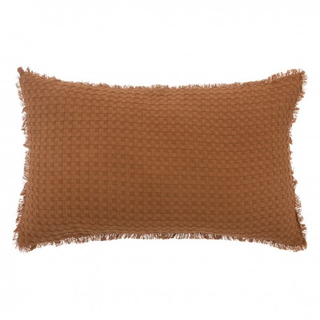 Coussin déhoussable nid d'abeille 30X50cm WIDDY - Terracota