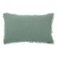 Coussin déhoussable nid d'abeille 30X50cm WIDDY - Vert céladon