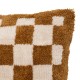 Coussin tufté damier 38X58cm ITHA - Ocre